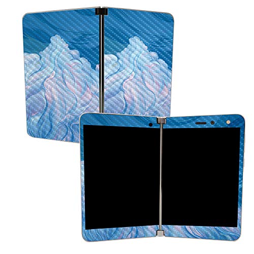 Image of MIGHTY SKINS MightySkins Carbon Fiber Skin for Microsoft Surface Duo - Daydream | Protective, Durable Textured Carbon Fiber Finish | Easy to Apply, Remove, and Change Styles | Made in The USA