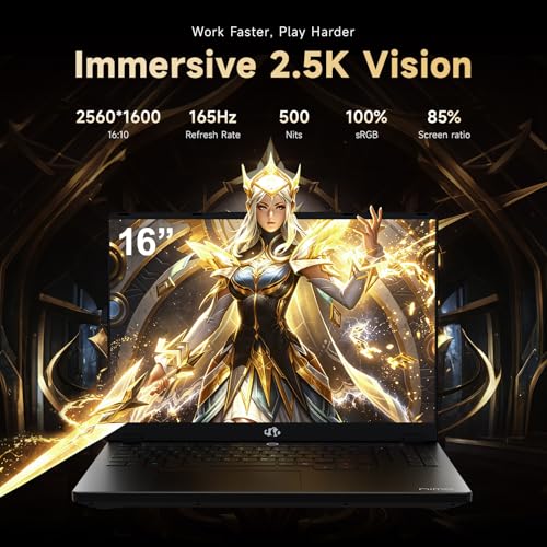 Image of NIMO 2026 New AI PC Laptop, AMD Ryzen AI Max+ 395(16-Core, up to 5.1GHz) 128GB LPDDR5x 1TB SSD Radeon 8060S Graphics (40 CUs) 126 Tops AI Performance 230W DC 165HZ for 8K Video Editing & 3D Rendering