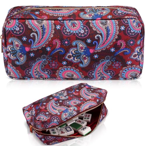 Bolsa para fichas de Mahjong con cierre 26x14x8.5 cm