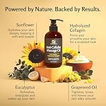 Firming Body Massage Oil with Collagen & Stem Cell – Helps Smooth The Appearance of Cellulite & Improve Skin Texture – Refreshing Aromatherapy Body Oil for Legs & Full Body – 8 Fl Oz by M3 Naturals - Image 4