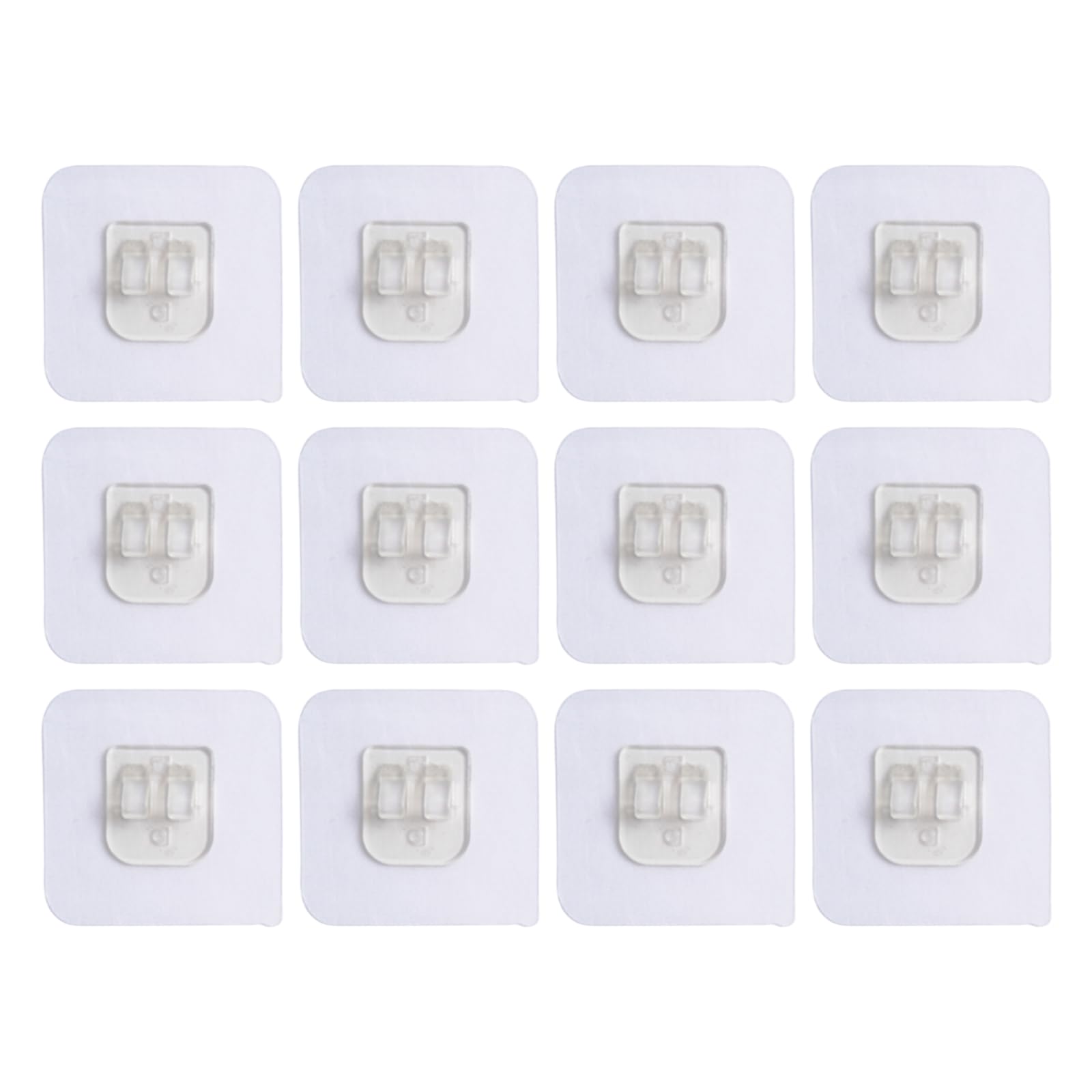 Solvio Transparent 18 Pack Shower Caddy Adhesive Replacement, Strong Sticky Hooks For Bathroom Shelves & Kitchen Organiser, Waterproof Wall Stickers No Drilling, Shower Hooks For Corner Basket Soap Dish