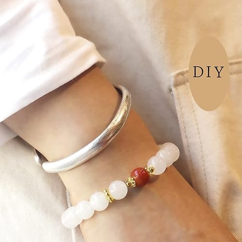 Miniatura 6 de Mulutoo 1200 cuentas septales en forma de flor, estilo tibetano, espaciadores CCB, cuentas espaciadoras de disco, cuentas sueltas para pulseras,