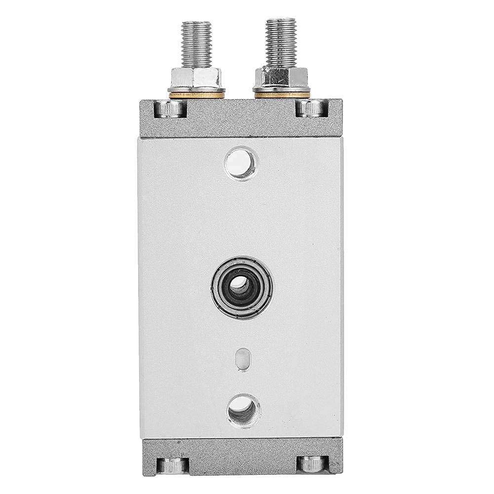 Cilindro neumático rotatorio de 180 grados, cilindro de aire M5, 0.1-1.0MPa, diámetro de 15 mm, rango de ajuste de ángulo 0-180 °, anticorrosivo, anillo magnético incorporado