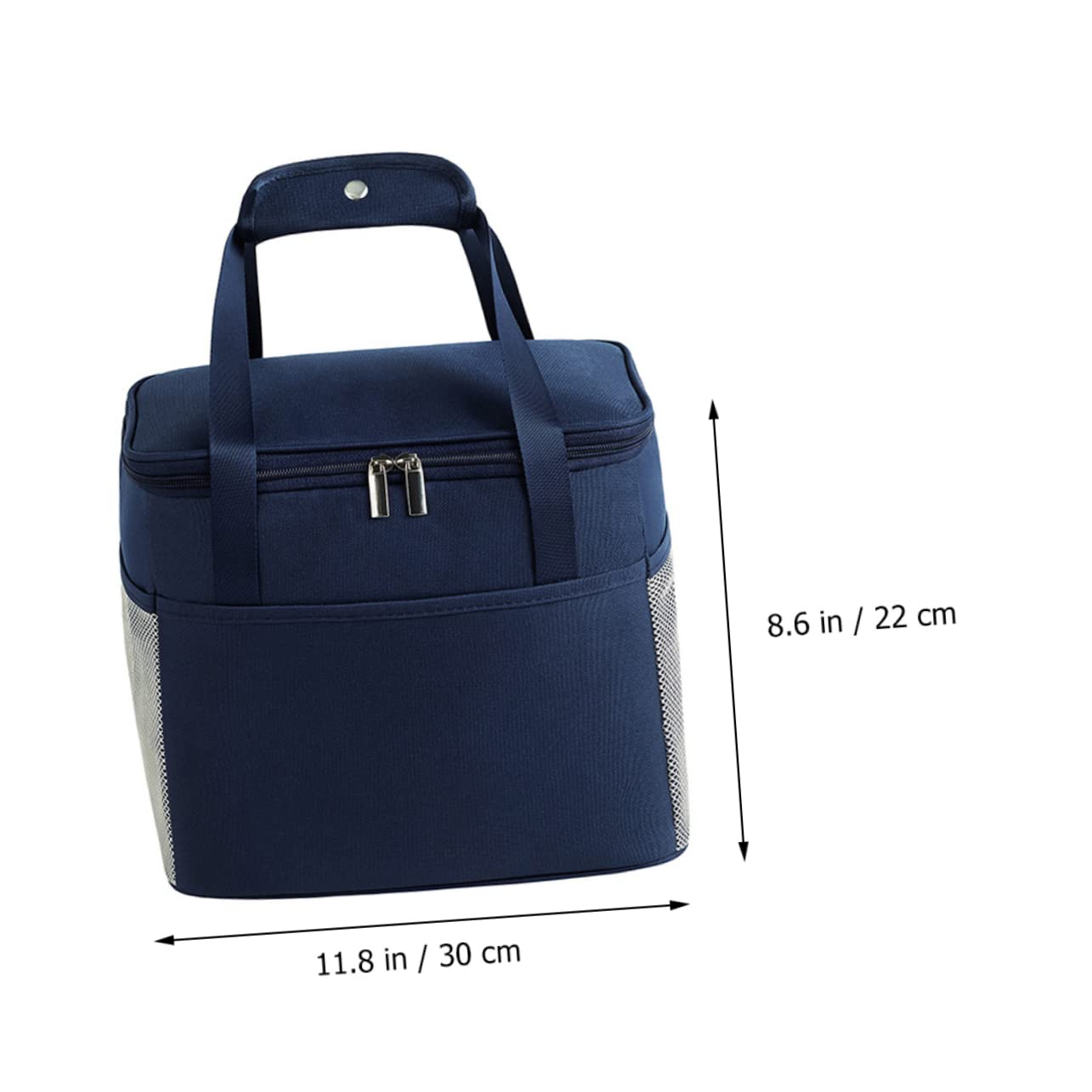 Isolierte Lunchtasche aus Oxfordstoff mit Großer Kapazität und Zwei Fächern für Arbeit Picknick Schule
