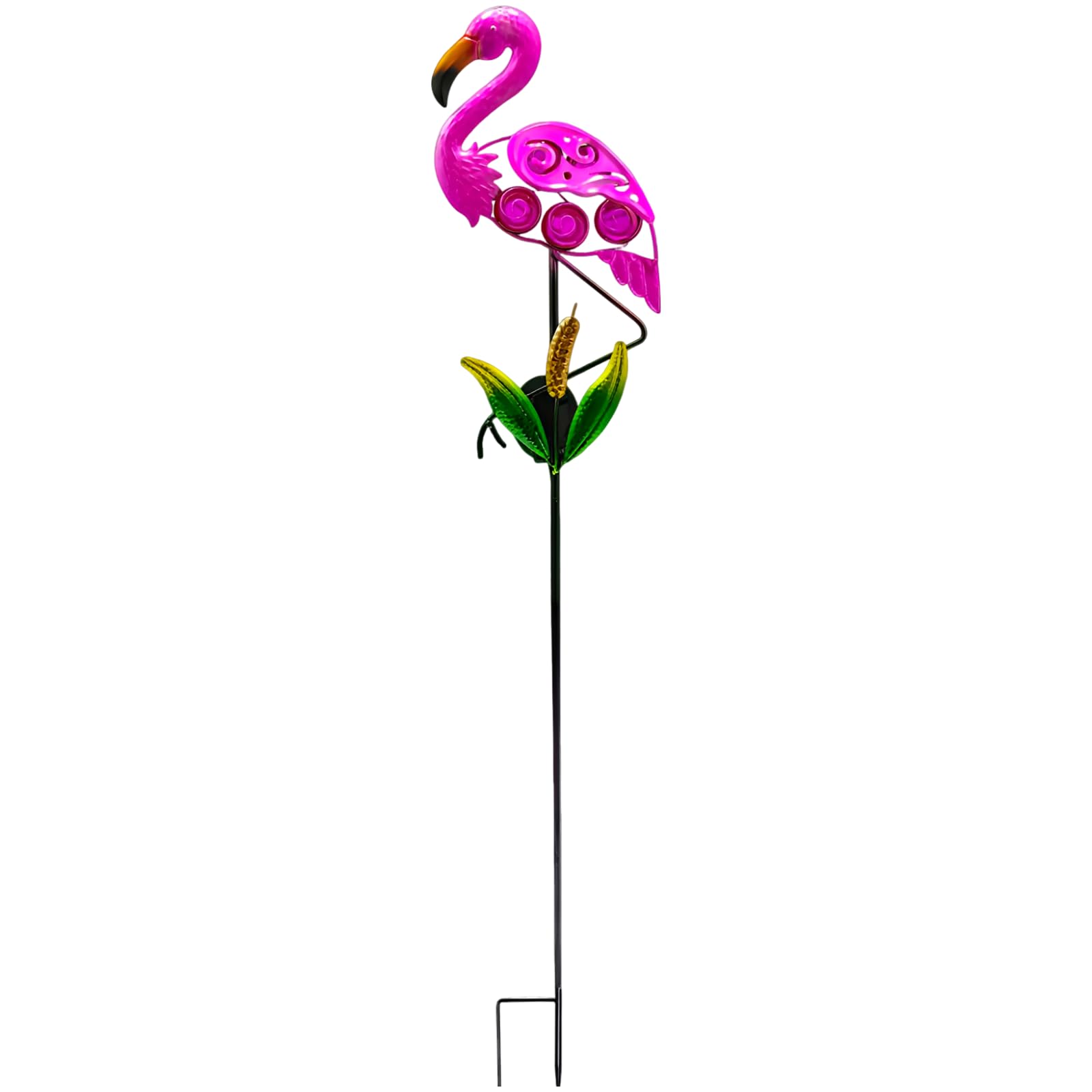 Pink Flaming Solarne światła ścieżkowe, 91 cm, metalowe słupki, wodoodporna dekoracja ogrodowa na trawnik, podwórko, patio, lampa dekoracyjna