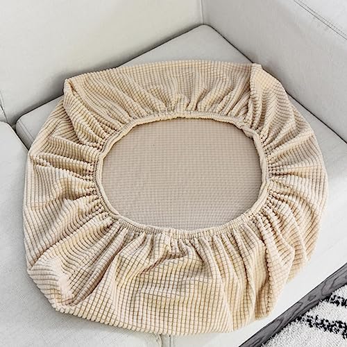 Fundas de Cojín para Sofá Ajustables,Fundas Cojines Sofa Elasticas Individuales 1/3/2/4 Asiento Chaise Longue Cubierta para Sofá Anti Arañazos Funda de Asiento de Sofá ,Beige-Chaise(150-190cm)