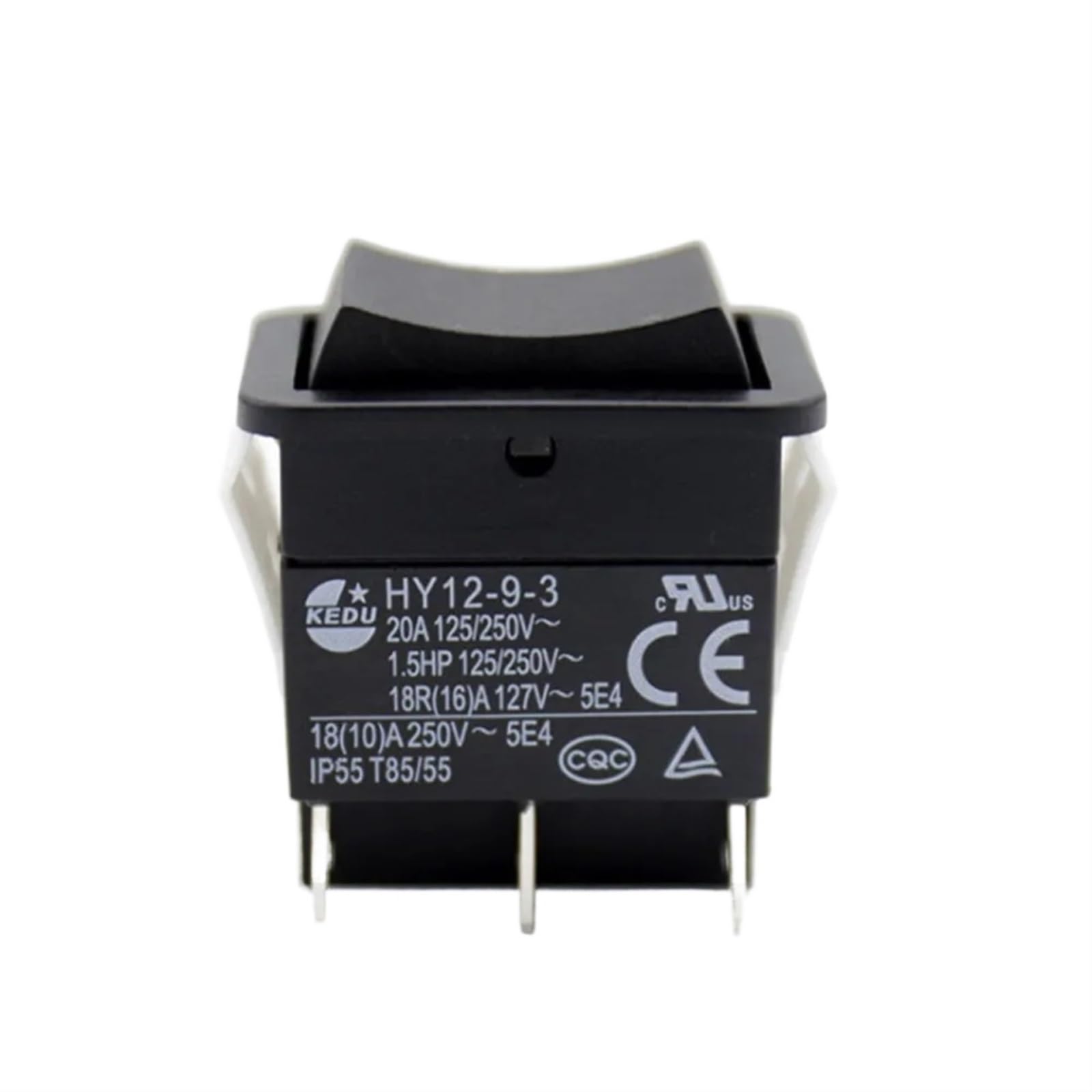 HY12-9-3 Pulsador de 6 pines, encendido y apagado, interruptor basculante eléctrico Industrial, interruptores de pulsador de 125V for herramientas eléctricas