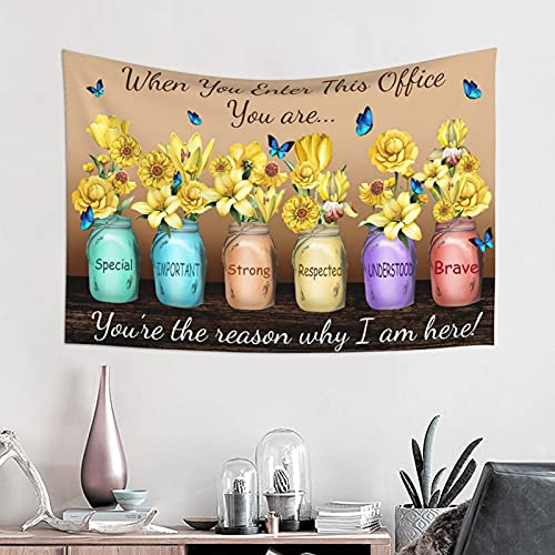 Wogxam Office Tapestry Office Poster When You Enter This Office Tapestries Inspirational Quotes Office Wall Decor Canvas, Office Canvas Teamwork Poster, Motivational Office 60X40In #TOP1