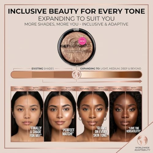 2x 12g Get Gorgeous Bronzing Highlighting Powder, Your Perfect Bronzer-Highlighter for a Sun-Kissed Effect, Compatible with Technic Applicators and Brushes – Bundled by Smart Cutie - Image 5