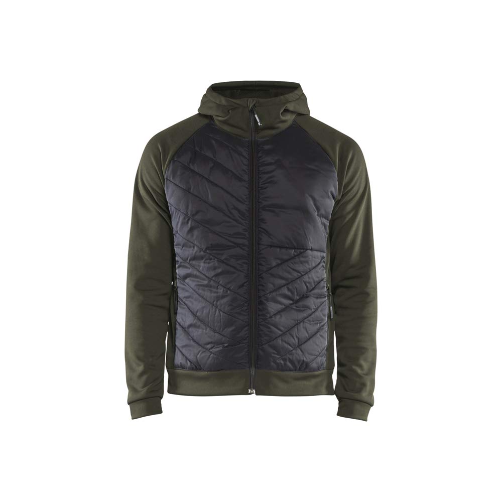 Blåkläder Color Verde Oliva Oscuro/Negro. Blaklader 346325264599XS - Sudadera Híbrida (Verde Oliva Oscuro), Talla Xs