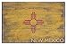 Rustic New Mexico State Flag Birch Wood Wall Sign (12x18 Rustic Home Decor, Ready to Hang Art)