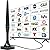Digital TV Antenna for Smart TV Indoor, 2026 TV Antenna for Local Channels in 4K 1080P, Long Range HDTV Antenna with Magnetic Base & 360° Reception for Smart TVs, 10ft Coax Cable for Easy Setup