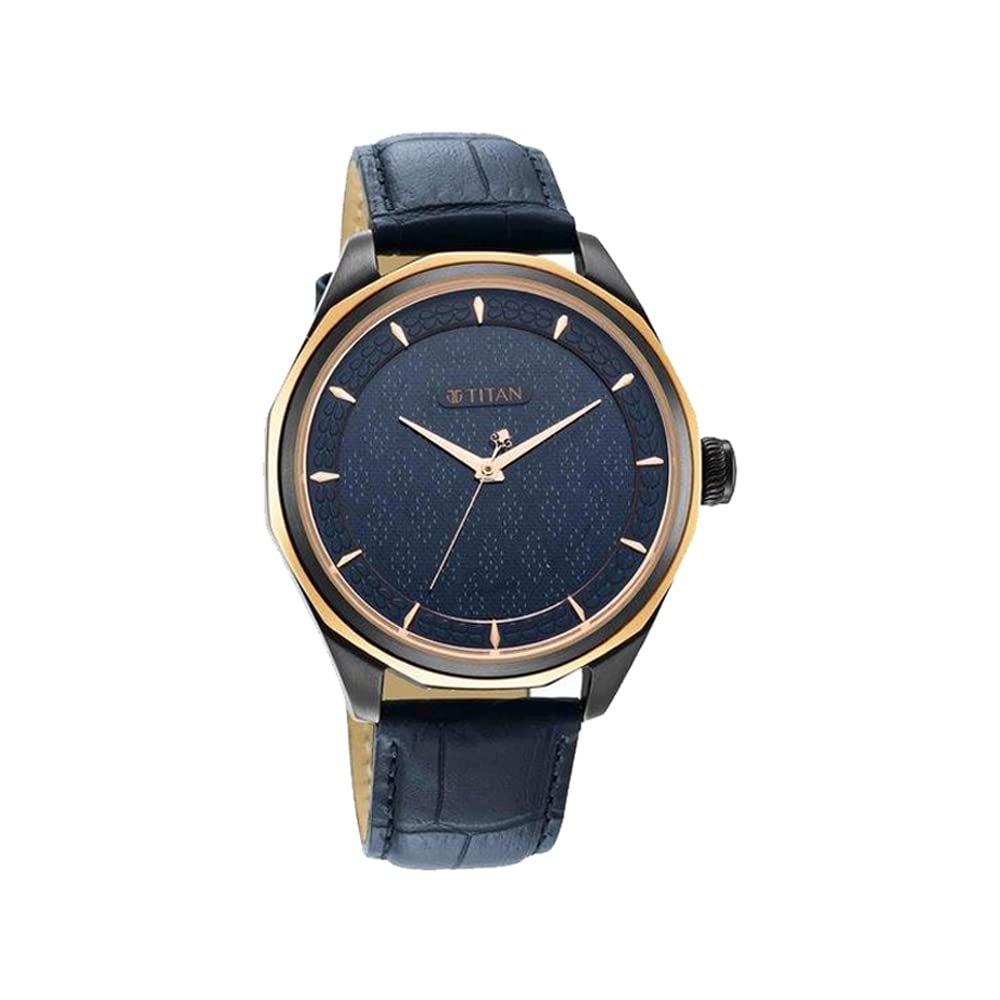 Titan Regalia Wedding Blue Dial Analog Leather Strap Watch for Men-NS1829KL01F (B09SHYCVJM) Amazon Price History, Amazon Price Tracker