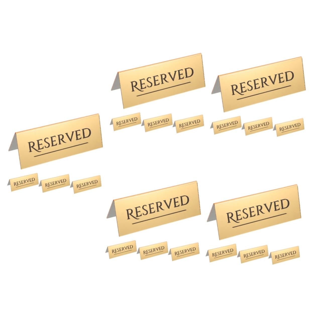 BESPORTBLE 20piezas Carteles Acrílicos Reservados Para Mesa Signos De Reserva De Asientos Para Bodas y Eventos Placas De Reserva Elegantes Para Restaurantes y Fiestas