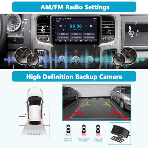 Radio para Dodge RAM 1500-3500 2013-2018, 9" Touchscreen miniatura 4