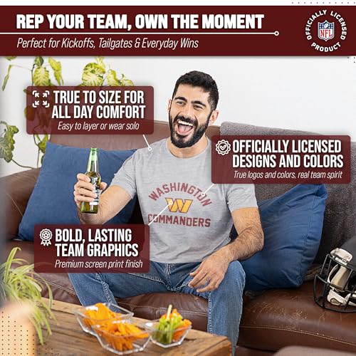 Image of NFL Gameday Cotton Blend T-Shirt for Men and Women - Licensed