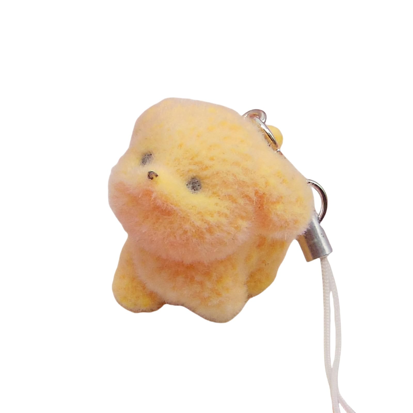 Maxtonser Adorable Resin Flocking Animal Keychain Soft Plush Charm Animal Keychain Decoration For Keys Bags Gifts