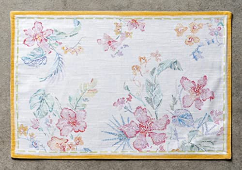 Maison d' Hermine Placemats Set of 4 100% Cotton Washable Reusable Table Mats for Home Kitchen Dining Party Wedding Restaurant Gifts for Mothers Day (Paradise Island - Image 3