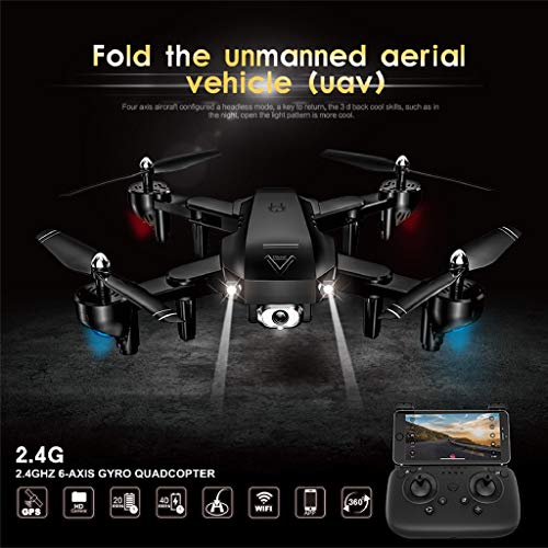 L103 Drone Com Camera HD 1080P GPS WIFI Helicóptero de controle remoto Fpv 22 Minutos de Voo - Preto