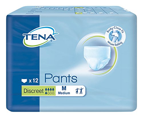 Tena 792100 Pants Disc reet, circonferenza fianchi/dimensioni 75 cm – 100 cm, Medio (Confezione da 12 pezzi)