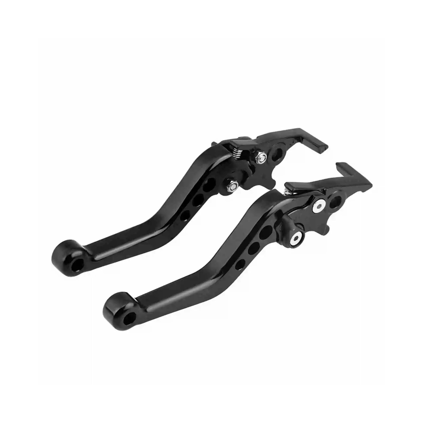PIOMEGEPKQ Brake Clutch Lever 1 Pair Double Disc Brake Levers CNC Aluminum Alloy Brake Lever Motorcycle Scooter Modification Accessories Brake Handle(Black)