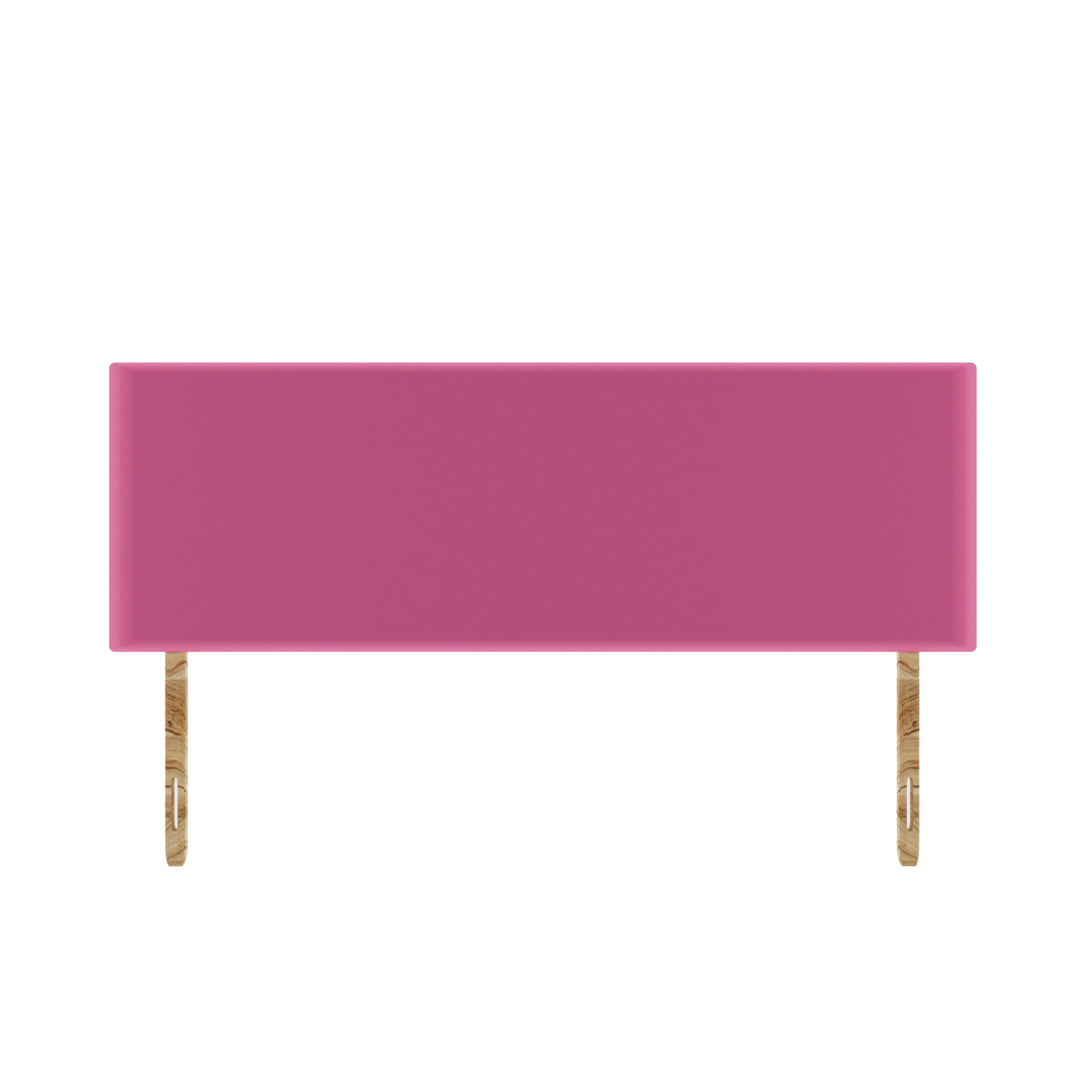 SANA SLEEP Plain Naples Suede HeadBoard - Luxury 20" Upholstered Design for Divan Beds - Multiple Fabric Options for Bedroom and Hotel Furniture - 5FT King SIze - Pink