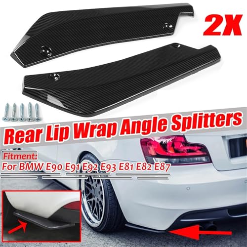 Diffuseur de pare-choc arrière BMW E91 E87 séparateur canard lèvre de voiture carbone