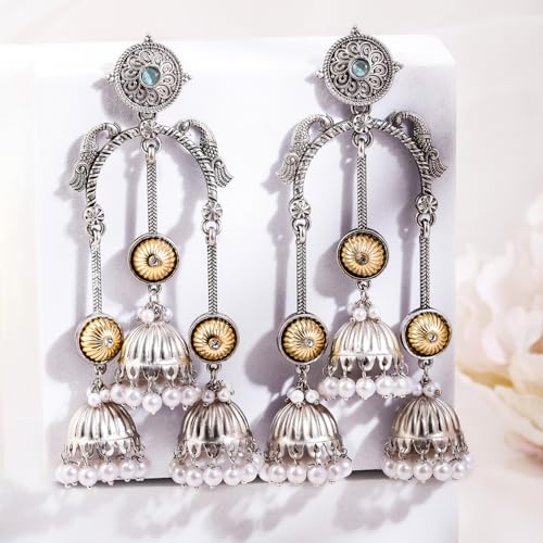 Image of Rubans Demifine Stainless Steel Hoop Earrings Daily Gift for Women & Girls