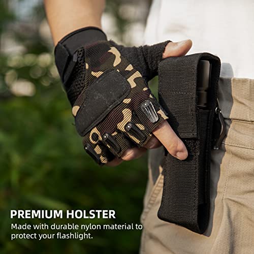 Sknsl Flashlights High Lumens Rechargeable - 200000 Lumen Led Flashlight 7 Modes With Cob Work Light, Ipx7 Waterproof, Flash Light High Lumens For Emergencies, Camping, Hiking #TOP5