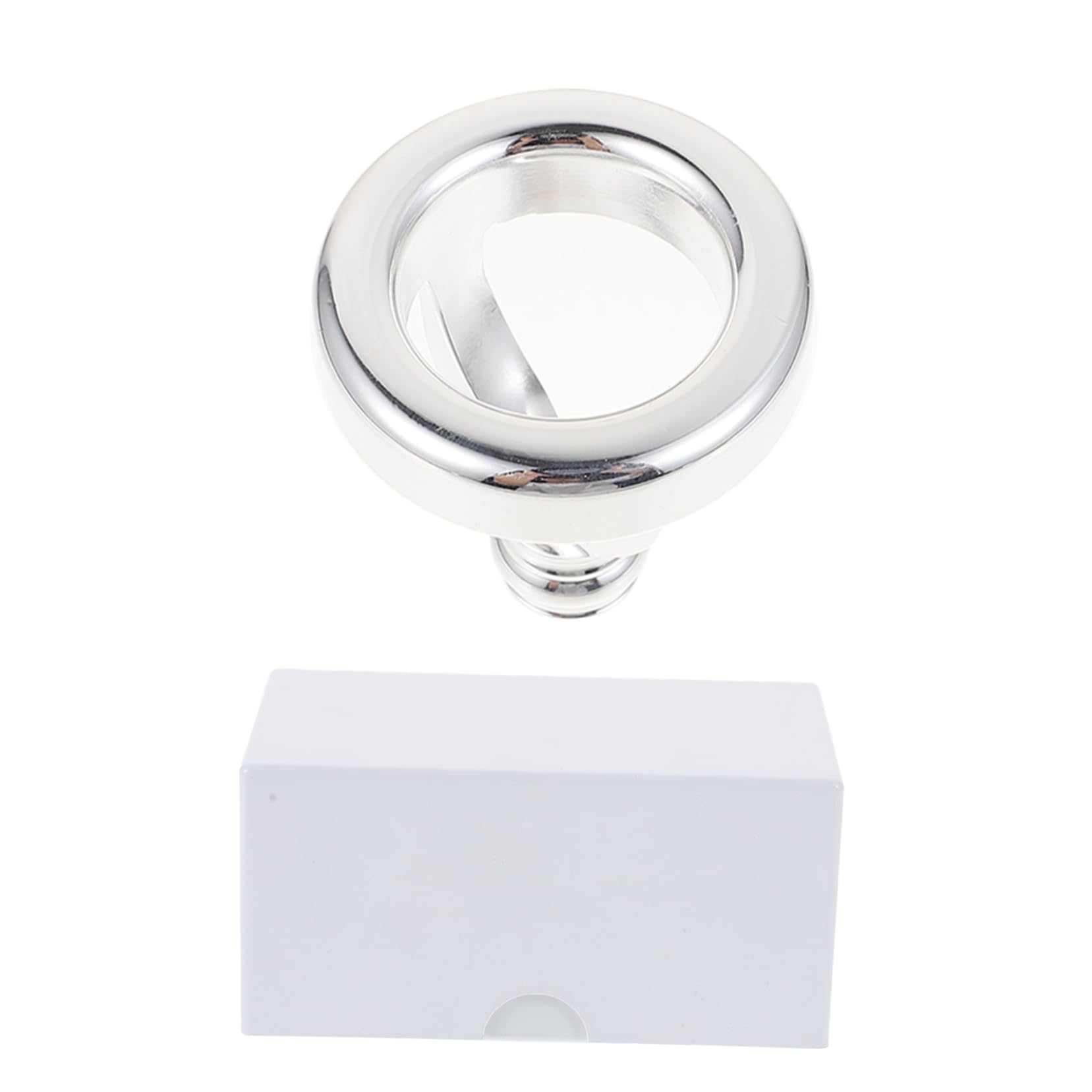 OFFSCH Elegant French Horn Accessory Silver Mouthpiece Practice Device Replacement for Old or Damaged Horns