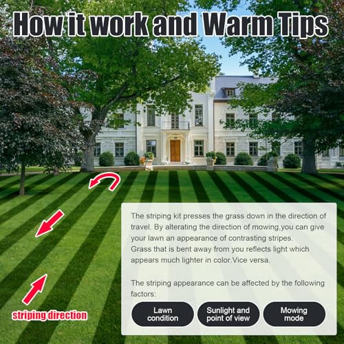 AR2100 21inch Lawn Striping Kit for EGO 21\" Walk Behind Push Mower, Lawn Striper Compatiabl with EGO 21\" Mowers