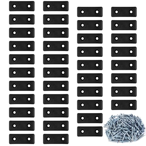 Quantità pratica: riceverete 40 feltrini in plastica (40 × 15 × 7 mm) di colore nero con 80 viti, sufficienti per contenere numerosi mobili, in modo da avere abbastanza cuscinetti per mobili o progetti.