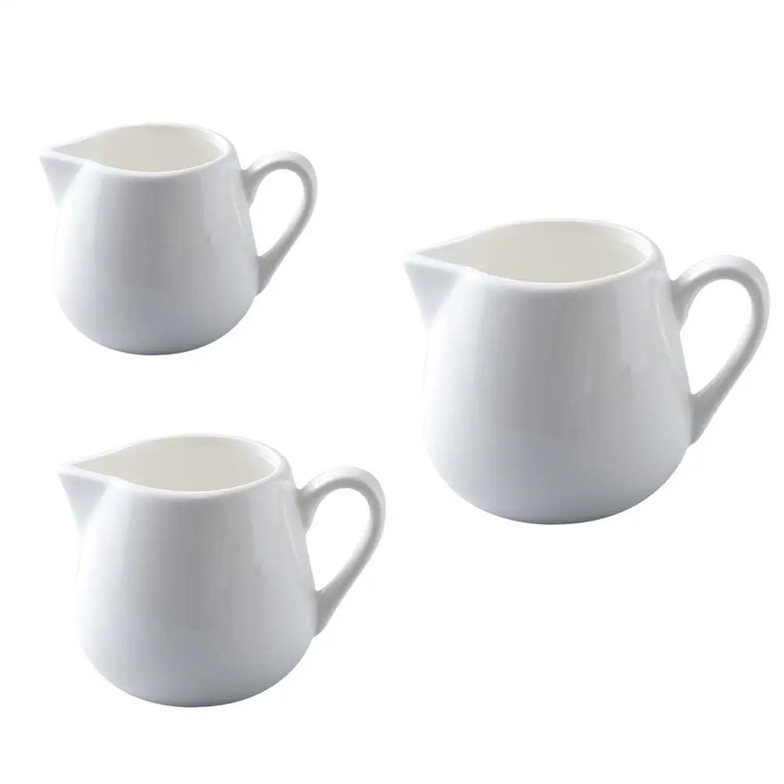 2 ensembles (6 pièces) de pots à lait, tasses café en céramique pour Lait, Café, Sauce