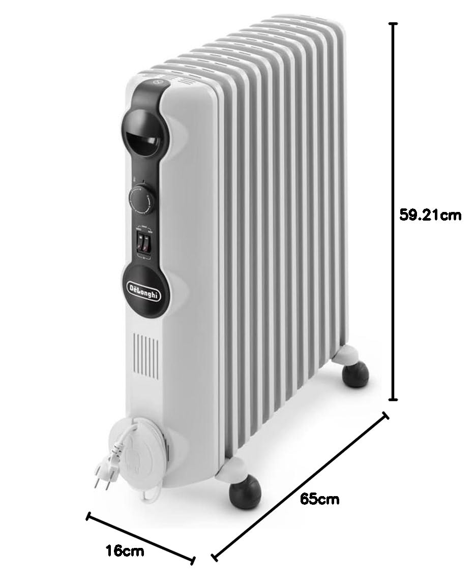 De'Longhi Radia S Radiateur avec fonction température de confort, blanc, Radia S 2500 wattsW, 230 voltsV