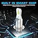 SJMYXCLW H6M P15D Led White Bulbs Compatible for Suzuki LTZ 400 Z400 QUADSPORT 2003-2008, P15D H6 H6M Fog Light Bulbs, 10000 Lumens 6000K White 50W H6M Light Bulbs, Plug and Play, 2-Pack