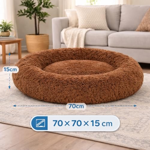Image of ZEXSAZONE Summer Round Donut Comfortable Durable Both Sides usable and Washable Pet Bed | Dog Bed | Puppy Bed | Cat Bed | Mat Cat | Medium Dog Bed for Cats Puppies Labrador German Shepherd Bulldogs