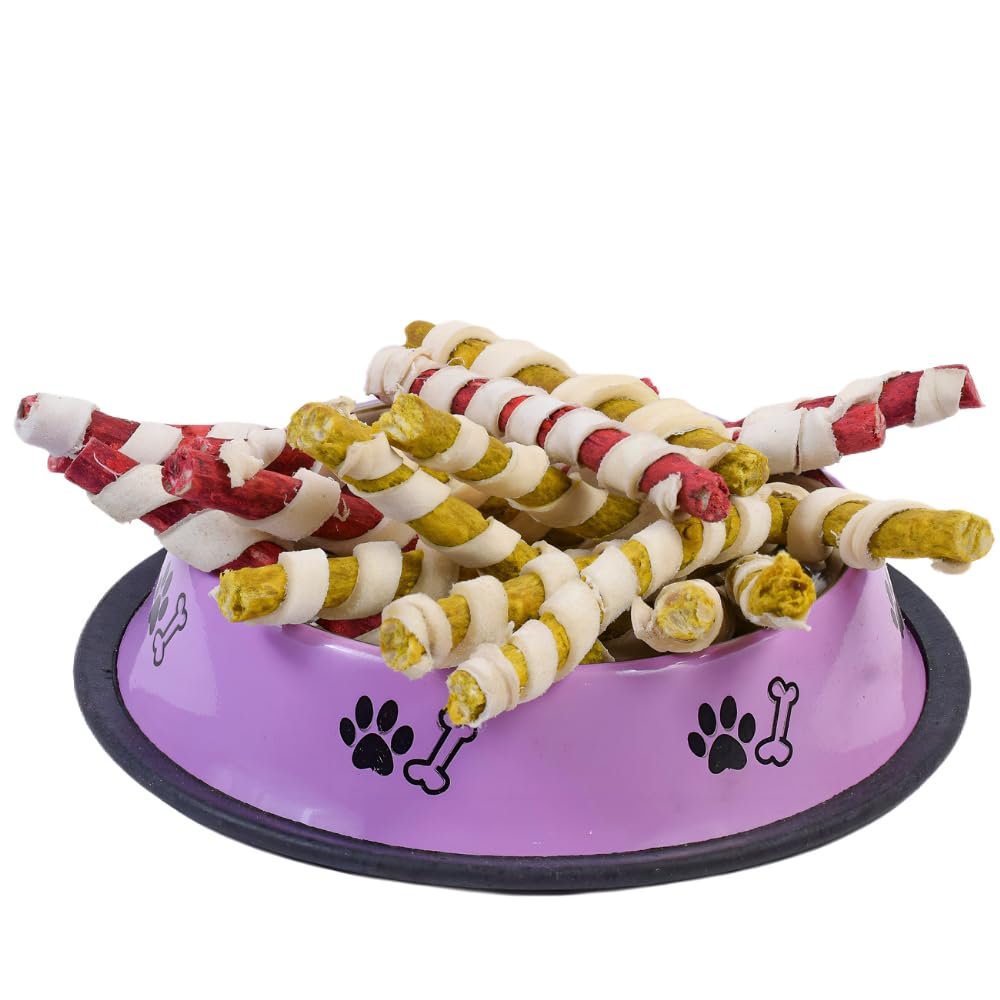 VIP Collection Rawhide Dog Chew Chicken Mutton Mix Flavor Spiral Munchie Chew Sticks Treats Snacks for All Breed Dogs (Chicken Mutton 3 KG) (B09F4WRSDM) Amazon Price History, Amazon Price Tracker
