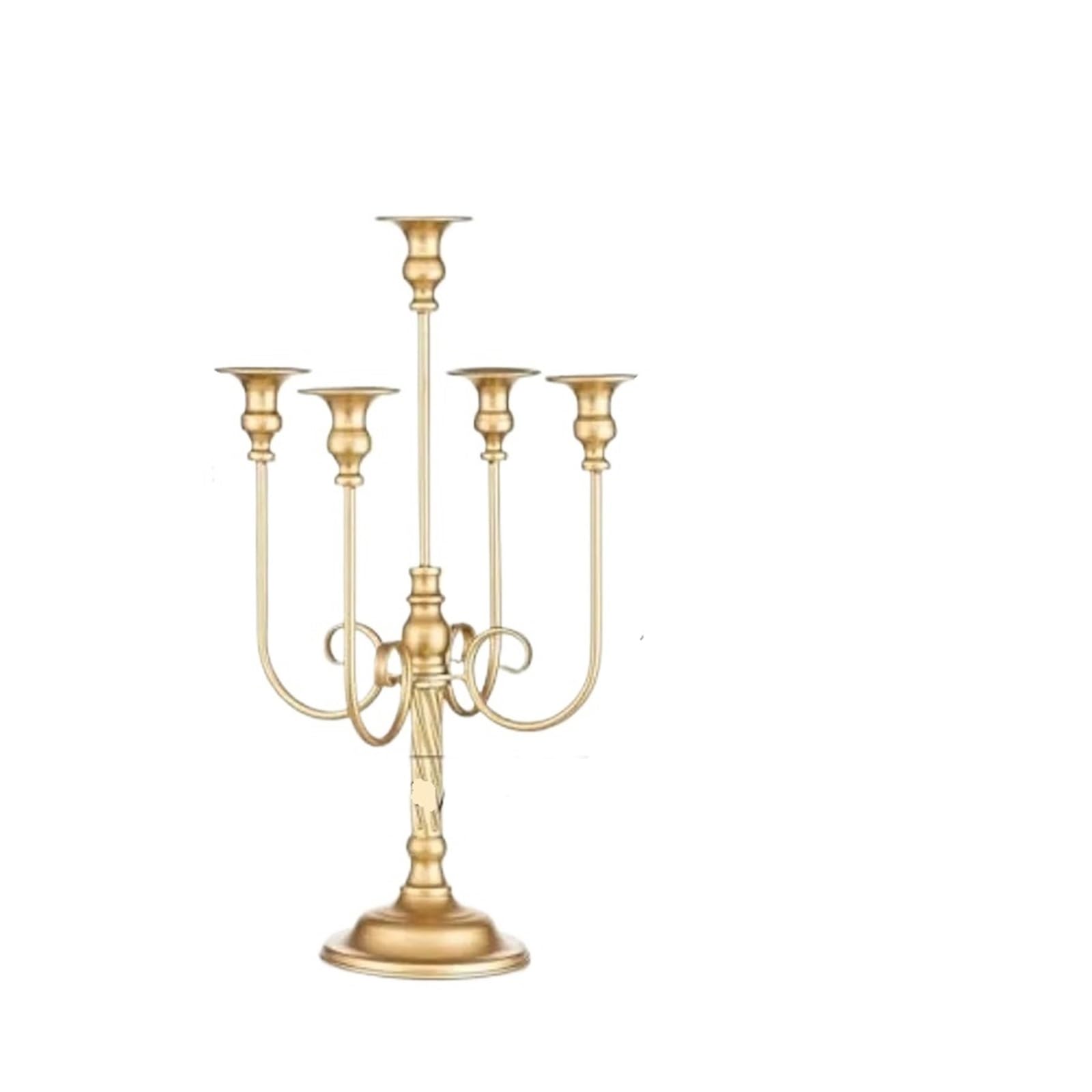 1Pcs Candelabra Candle Stand 5-Candle Candlestick Holder For Taper Candles For Wedding Centerpiec For Desktop Decoration