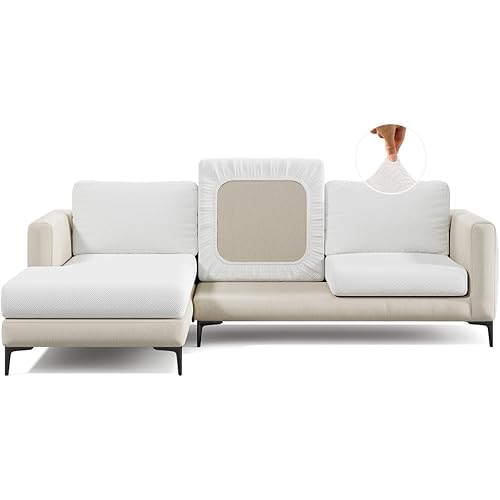 Nolan Interior Magic Sofa Cover - Classic Jacquard Sofa Seat Couch Cover - Pet Proof, Easy Install, Stretchy Slipcover - Small, Jade White