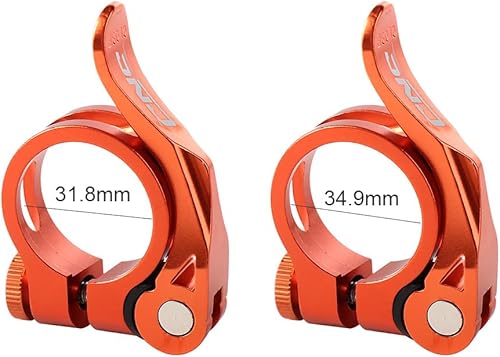 Miniatura 2 de Abrazadera de poste de asiento de bicicleta, abrazadera de tija de sillín de bicicleta de montaña ajustable de aleación de aluminio de liberación