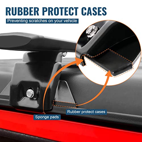 Heavy Duty 330lb Roof Rack Cross Bars Compatible with Jeep Wrangler JK JL Gladiator JT 2007-2025, 2 & 4 Door Aluminum Crossbars Rooftop Cargo Bag Kayak Bike Carrier