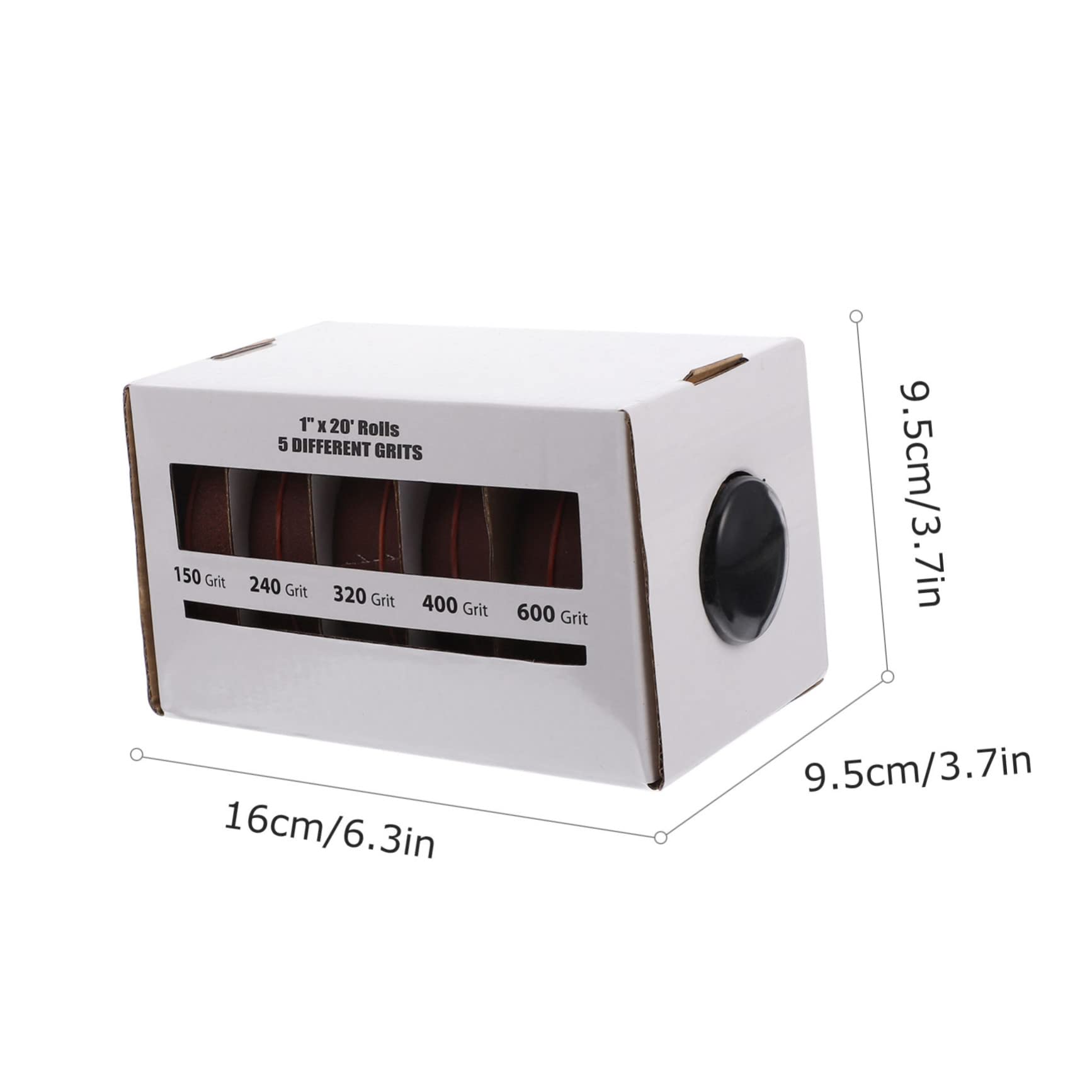 Unomor Dry Matte Belt Box for Drum Sander Assorted Abrasive Rolls Polishing Sandpaper Tape