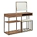 Sauder International Lux Engineered Wood Vanity in Sindoori Mango/Natural Finish