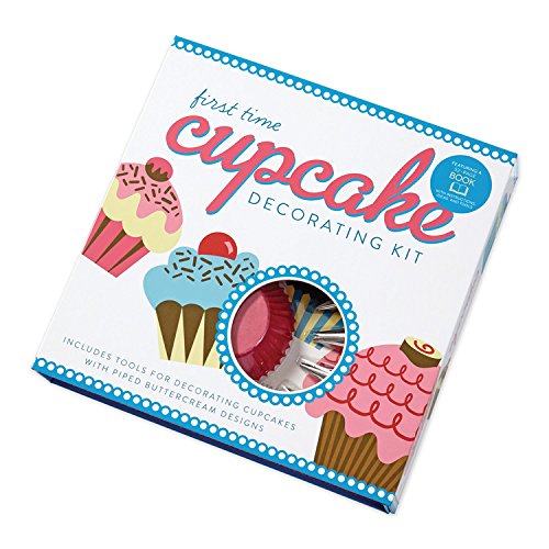 First Time Cupcake Decorating Kit: Includes Tools for Decorating Cupcakes with Piped Buttercream Designs