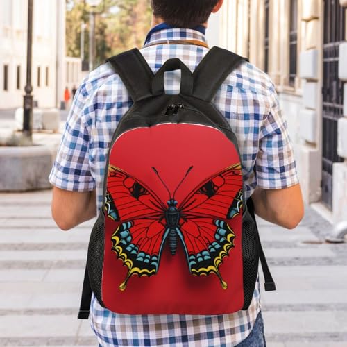 Mochila para senderismo unisex con diseño de mariposas miniatura 7
