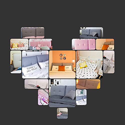 Lxlights kussen op het nachtkastje voor tweepersoonsbed, brede rugleuning, wasbare stof, zacht en huidvriendelijk, 4 kleuren - Afbeelding 5