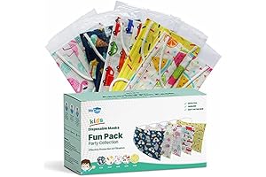 Disposable WeCare Kids Masks (50 Camo Face Masks Individually Wrapped)