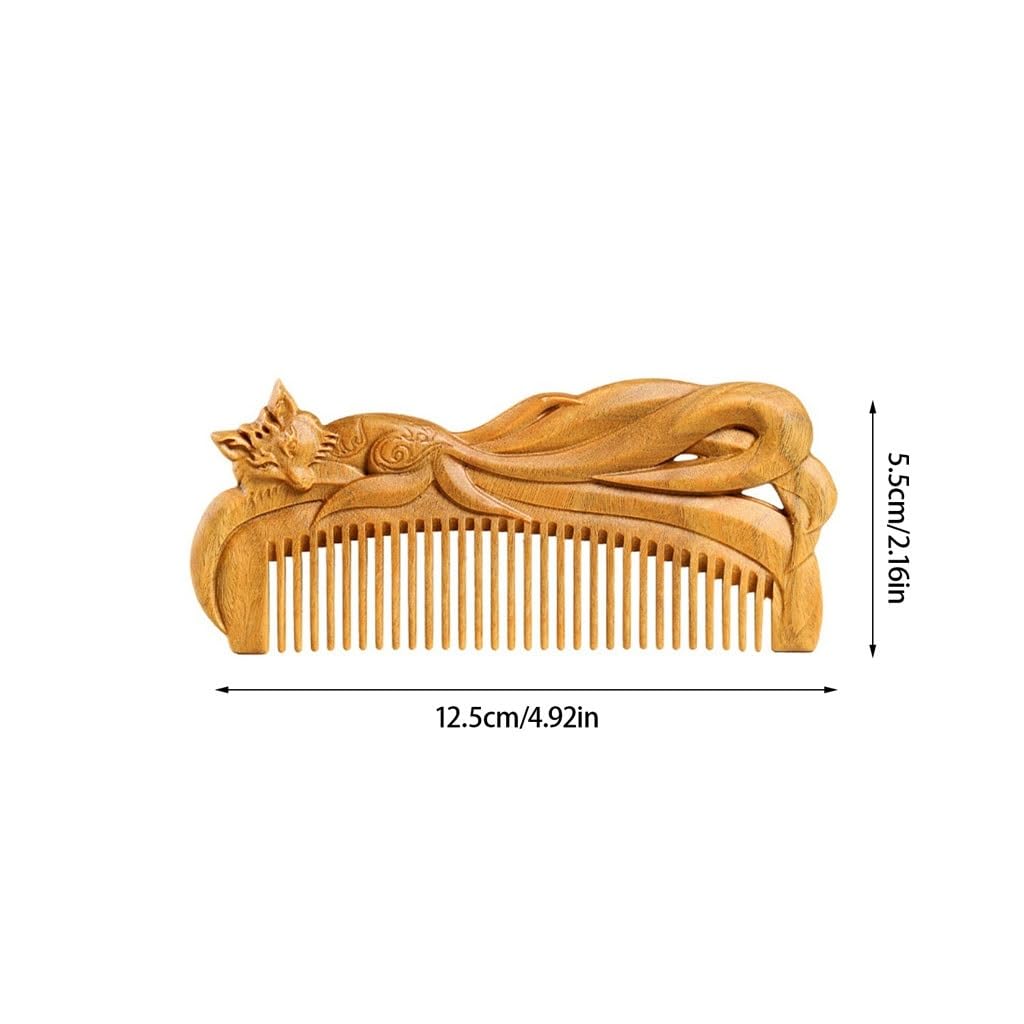 Peruka Grzebień Wooden Fine-toothed Comb for Home Massage Comb for Women's Curly Hair Comb for Men's Short Hair Duże grzebienie do włosów