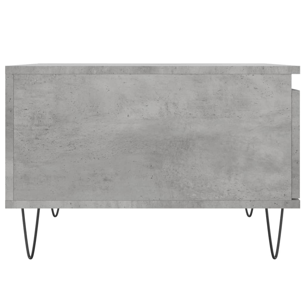 Homgoday Tavolino da caffè grigio cemento, 55 x 55 x 36,5 cm, tavolino da tè per soggiorno, sala d'accoglienza degli ospiti, camera da letto e ufficio, mobili 207