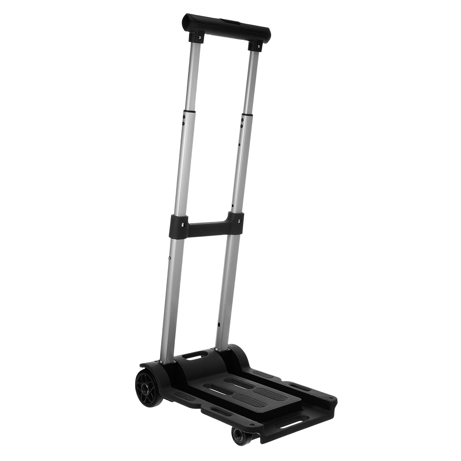 Carro de transporte plegable resistente compacto y portátil con materiales duraderos y ruedas giratorias, ideal para viajes, compras y uso industrial